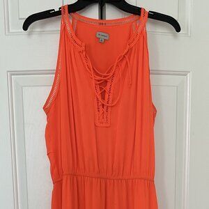 Cremieux size Medium orange Maxi Dress